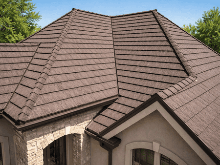 stone coated metal shingle roof